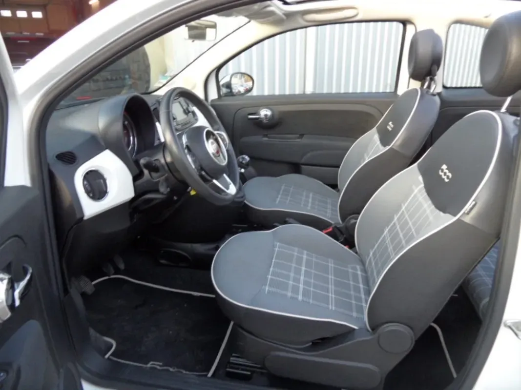 FIAT 500C 12 LOUNGE 69 CV CAPOTE NOIRE