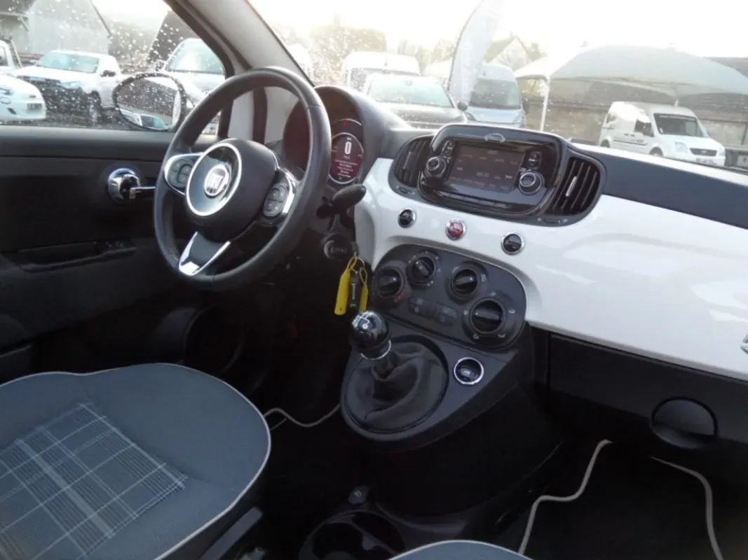 FIAT 500C 12 LOUNGE 69 CV CAPOTE NOIRE