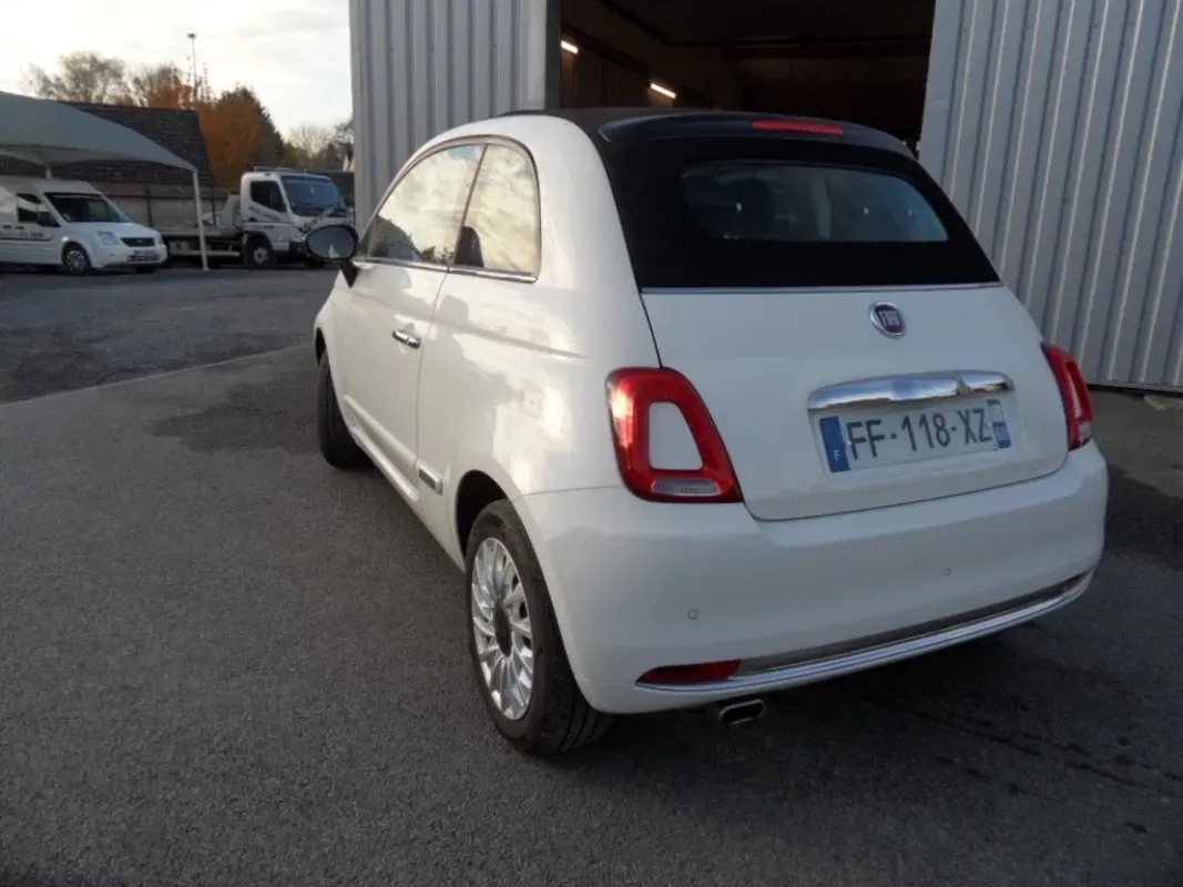 FIAT 500C 12 LOUNGE 69 CV CAPOTE NOIRE