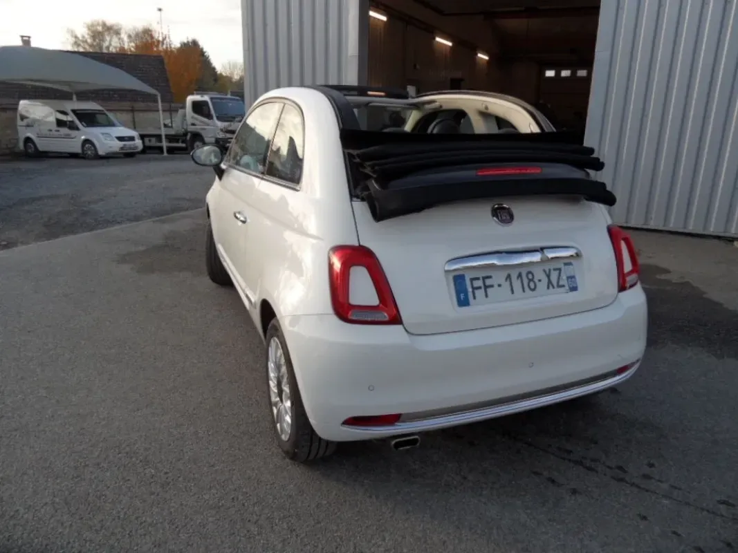 FIAT 500C 12 LOUNGE 69 CV CAPOTE NOIRE