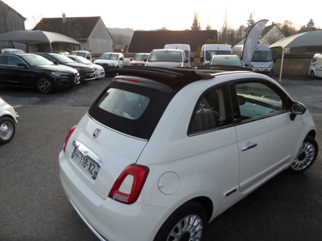 FIAT 500C 12 LOUNGE 69 CV CAPOTE NOIRE