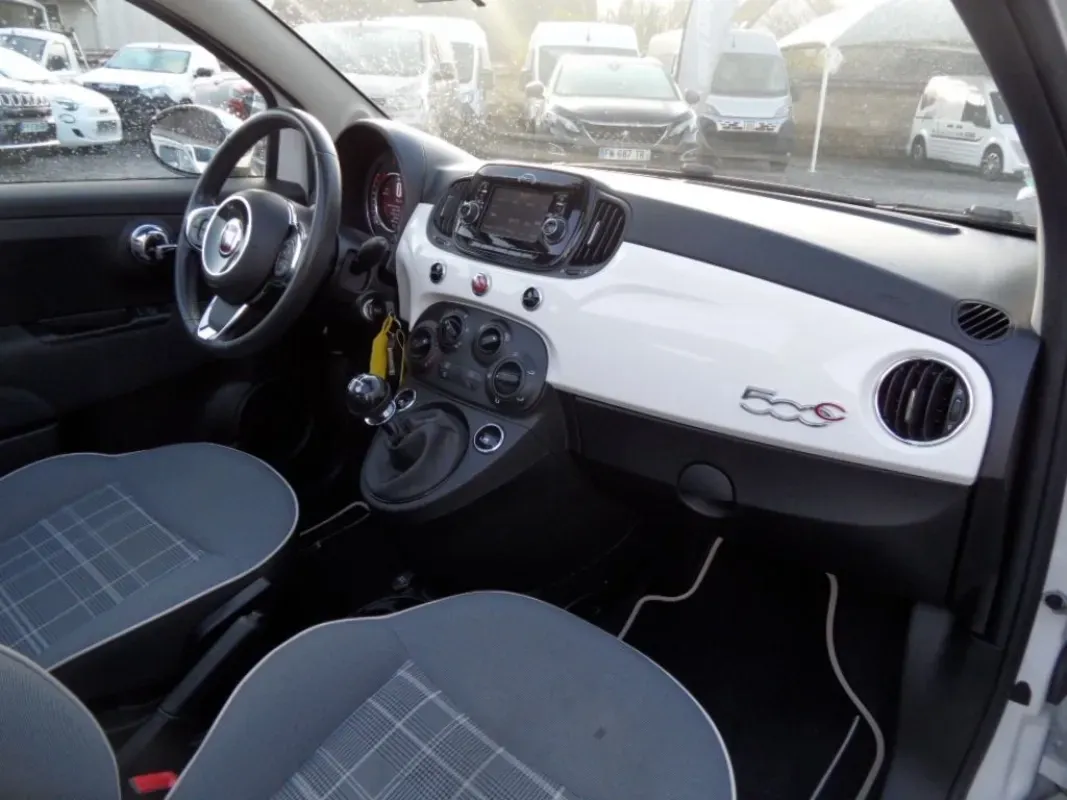 FIAT 500C 12 LOUNGE 69 CV CAPOTE NOIRE
