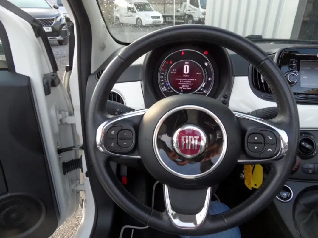 FIAT 500C 12 LOUNGE 69 CV CAPOTE NOIRE